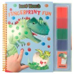 Dino world Dino World, 3500969, Fingerprint fun, omalovánky s prstovými barvami, dinosauři