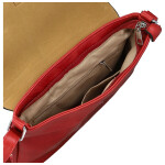 Trendy dámská koženková crossbody kabelka Derika, červená