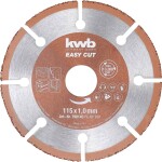 Kwb 790140 řezný kotouč rovný 115 mm 1 ks dřevo, plast, měď