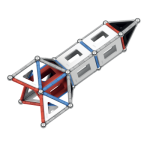 Geomag Nasa Rocket 103 dílků