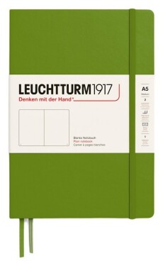 Zápisník Leuchtturm1917 A5 tvrdé desky Moss čistý