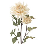 Bloomingville Umělá květina Chrysantemum Nature 80 cm, krémová barva, plast