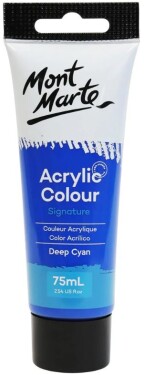 Mont Marte akrylová barva 75 ml tmavě modrá Deep Cyan Blue