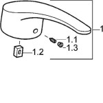 HANSA - Medica Ovládací páka, chrom 01880076
