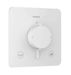 HANSGROHE - Ecostat Comfort Q Termostatická baterie pod omítku, pro 2 spotřebiče, matná bílá 33717700