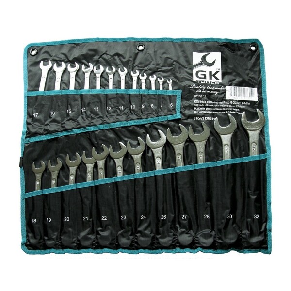 GK Tools sada očkoplochých klíčů, chrom 24 dílů 6-32 mm GK10345