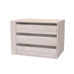 Nábytek Mikulík Skříň FLEXI 3 - 3x dveře dělené sklem LACOBEL ROZMĚR: (š/v/h) 260 x 220 x 65 cm