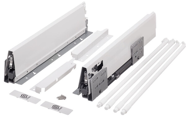 Strong výsuv StrongBox 550/204mm, bílý, dvojtý kulatý reling (179273)