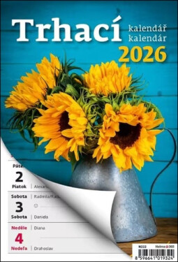 Kalendář nástěnný 2026 - Týdenní trhací kalendář A5