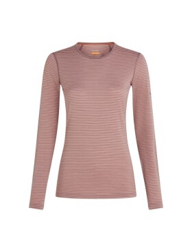 Dámské merino tričko s dlouhým rukávem ICEBREAKER Wmns 200 Oasis LS Crewe, Summit/Blush/S velikost: S