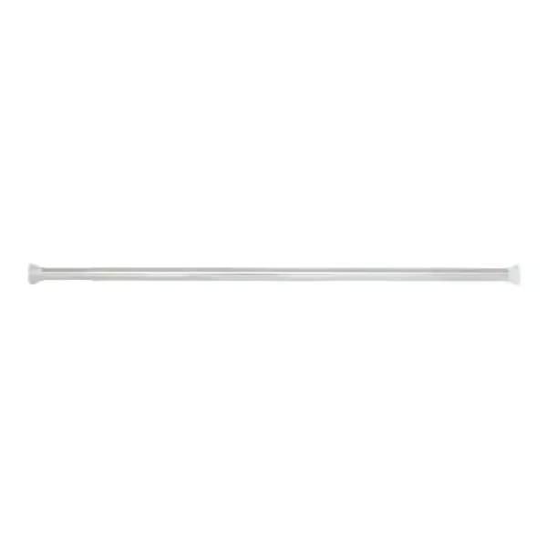 Spirella KRETA tyč na sprchový závěs 75 - 125 cm lesklá bílá / bez vrtání / hliník (7610583103277)