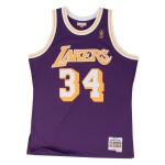 Mitchell & Ness Pánský dres Los Angeles Lakers NBA Shaq O'Neal #34 1996-97 Swingman - Fialová Velikost: S