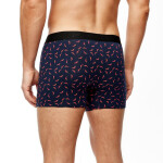 Boxerky Noviti BB006 Vzor M-2XL tmavě modré pivo L