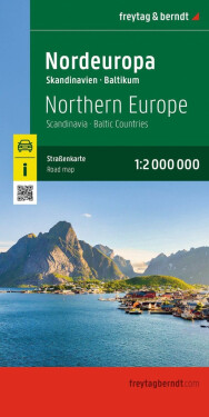 Severní Evropa 1:2 000 000 / silniční mapa