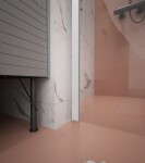 Erga Paris, U-profilová lišta pro sprchové zástěny o tloušťce skla 8mm, délka 200cm, bílá matná, ERG-V02-PARIS-PROFILE-WH