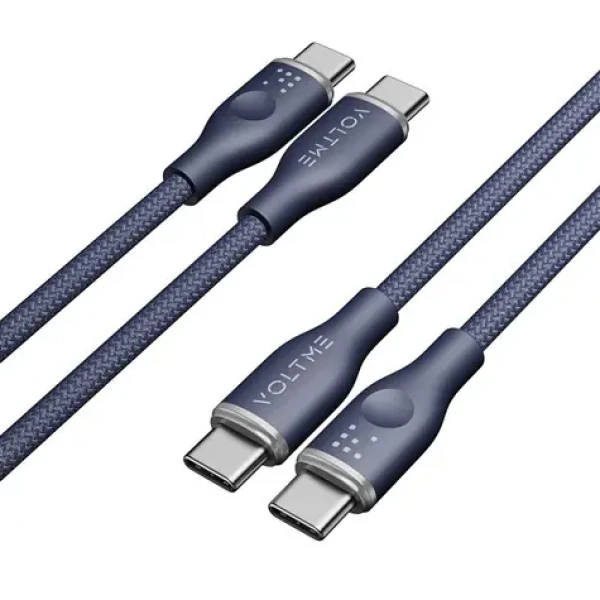 VOLTME Powerlink Rugg Series CTC Kabel USB-C(M) 3A/60W 1m modrá / 2x USB-C(M) (C2050)