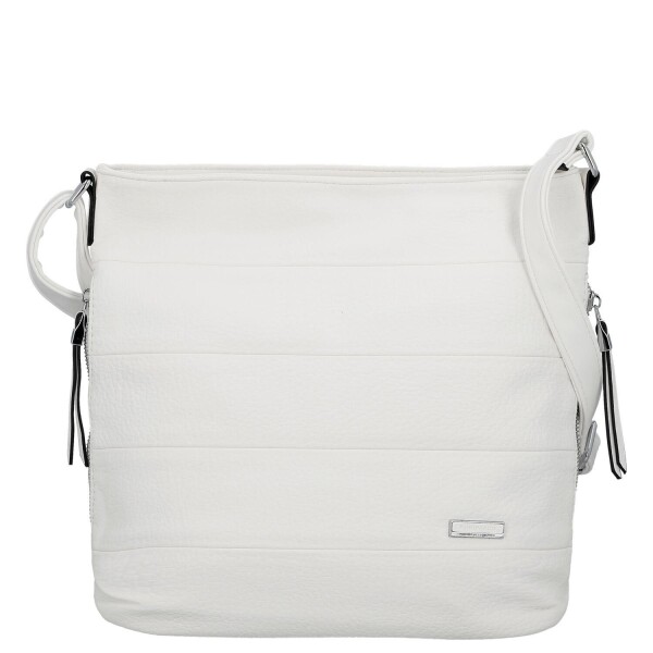Trendy dámská koženková crossbody kabelka Alena, bílá