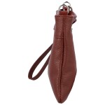 Módní dámská kožená mini crossbody kabelka Kaliopi, vínová