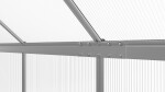 Polykarbonátový skleník LanitPlast Sarana 6×8, PC 4 mm (stříbrný)