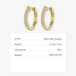 Stříbrné náušnice se zirkony Catalina Gold, stříbro 925/1000, Zlatá