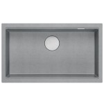 Quadron - Granitový dřez Logan 110 Grey Metallic Ocel HQD7644U5_BS_U