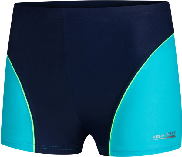 AQUA SPEED Plavecké šortky Leo Navy Blue/Blue Pattern 42