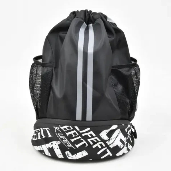 Lifefit Sportovní batoh černo-šedý / 28 l / Boční síťované kapsy / Polyester
