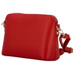 Módní dámská kožená crossbody kabelka Jurina, červená