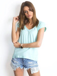 Dámské tričko RV TS 4839.27P mentolové - Basic XS