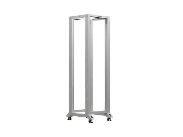 Lanberg Open Rack 42U šedá / Otevřený rack / 19" / 600 x 800 mm / Nosnost 600 kg (OR01-6842-S)
