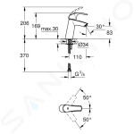 GROHE - Eurosmart Umyvadlová baterie, chrom 23324001