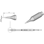 TOOLCRAFT KB-200 pájecí hrot dlátový, zahnutý Velikost hrotů 19.5 mm Délka hrotů 130 mm Obsah 1 ks