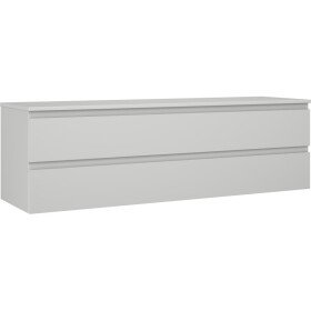 MEXEN/S - Orio koupelnová skříňka pod umyvadlo 160 cm s deskou, 2 zásuvky, šedá mat 91A10-16047-2-BFFC62