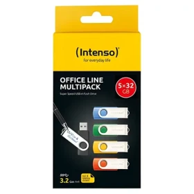 Intenso Office Line 32GB vícebarevná, multipack 5 ks / Flash disk / USB 3.2 Gen 1 / USB-A (3543585)