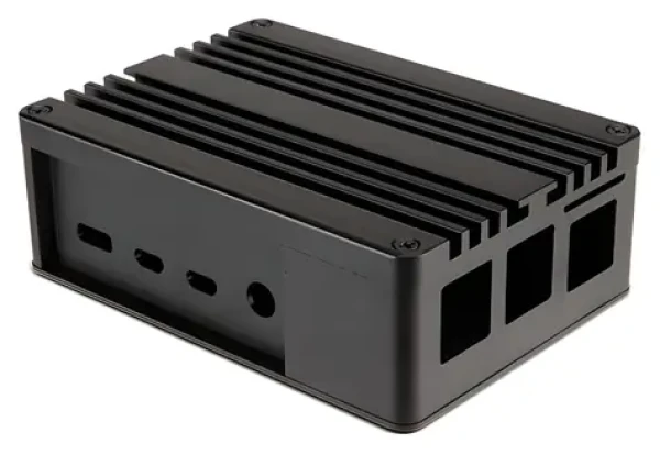 Akasa Pi 4 Pro černá / Skříň Raspberry Pi 4 / pasivní chlazení / eloxovaný hliník (A-RA08-M2B)