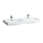 Laufen - Pro S Dvojumyvadlo, 120x47 cm, 2 otvory pro baterie, s LCC, bílá H8149664001041