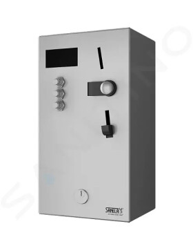 SANELA - Nerezové příslušenství Mincovní automat pro 1-3 sprchy, přímé ovládání SLZA 01M