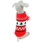 Christmas svetr pro psa Barva: Tmavě zelená, Délka zad (cm): 18, Obvod hrudníku: 23 - 28 cm