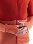 ICEBREAKER Mens Merino 200 Realfleece™ Descender LS Zip Hoodie, Molten/Ember/Cb velikost: M