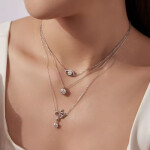 Stříbrný náhrdelník Evil Eye 0,5 ct MOISSANITE, stříbro 925/1000 + CERTIFIKÁT, Stříbrná 40 cm + 5 cm (prodloužení) certifikát GRA, hadřík na čištění stříbra, dárková krabička