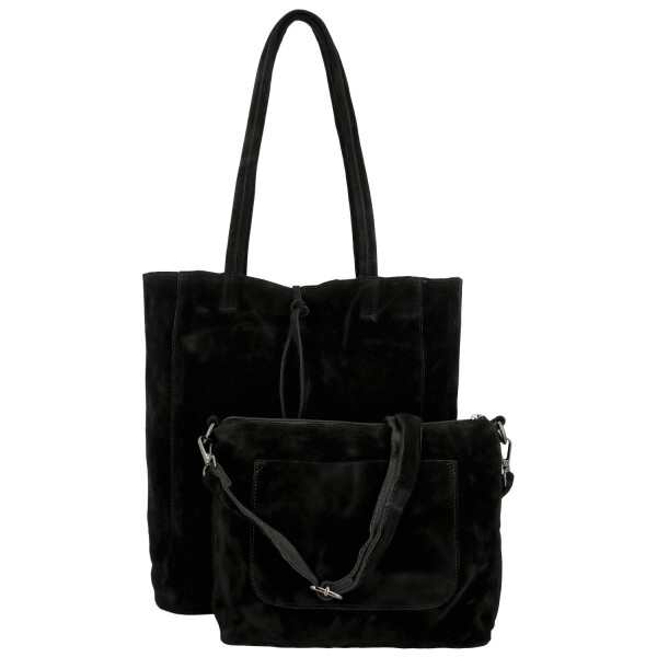 Trendy dámský koženkový set kabelek Oktavie, černý