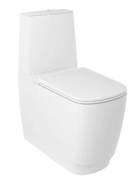 KLUDI - Resa S WC kombi mísa, vario odpad, Rimless, Spiralflush, matná bílá 27WCB0153