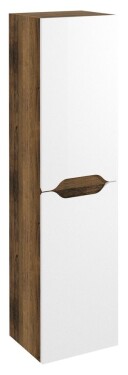SAPHO - WAVE skříňka vysoká 35x140x30cm, levá/pravá, bílá/dub collingwood WA245-3019