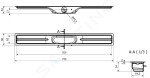 I-Drain - Linear 54 Nerezový sprchový žlab, délka 700 mm, s hydroizolací ID4M07001X1