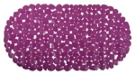 MSV GALETS protiskluzová podložka do vany fialová / PVC / 35 x 68 cm