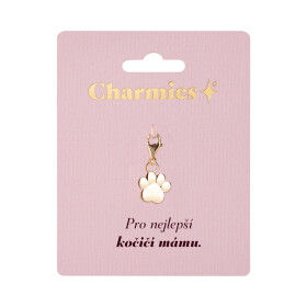 Zlatý přívěsek tlapky - Čas strávený s kočkou - Albi