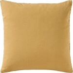Ib Laursen Lněný povlak na polštář Harvest Yellow 50 × 50 cm, žlutá barva, textil