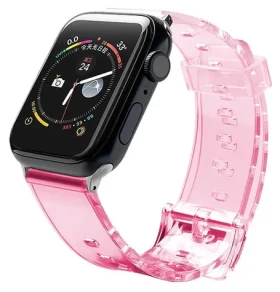 Hurtel Silicone Strap Light červená / Řemínek / Apple Watch 42/44 mm / Silikonový