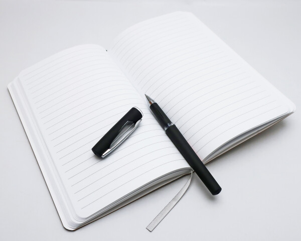 Notes linkovaný A5 Kraft Modrotisk
