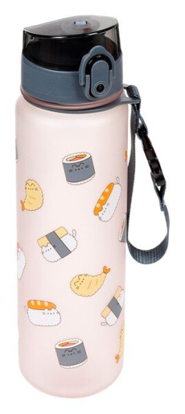 Nerozbitná plastová láhev s víčkem 600 ml Pusheen - Sushi Club